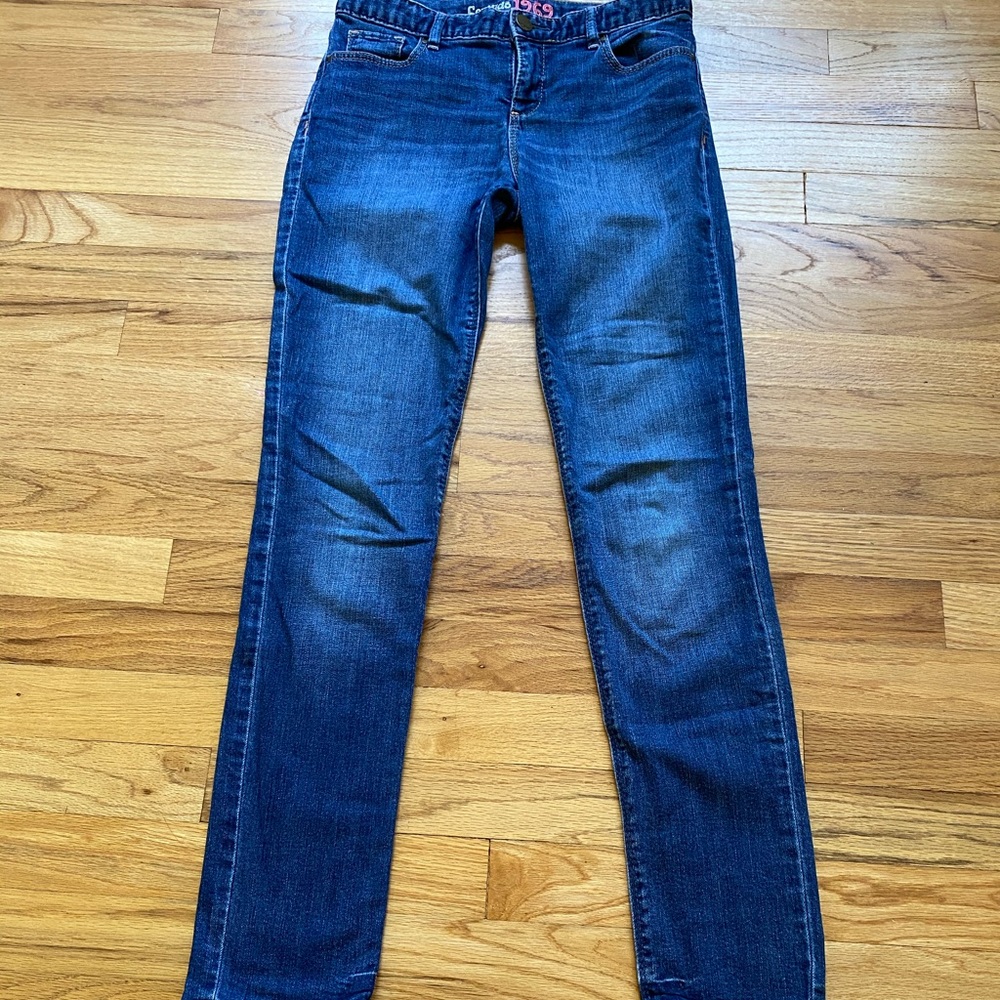 Kids blue jeans.